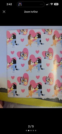 Bluey valentines Day Blanket
