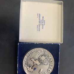 Fine Silver .999 Medallion Apollo 2 July 20, 1969 Moon Landing 