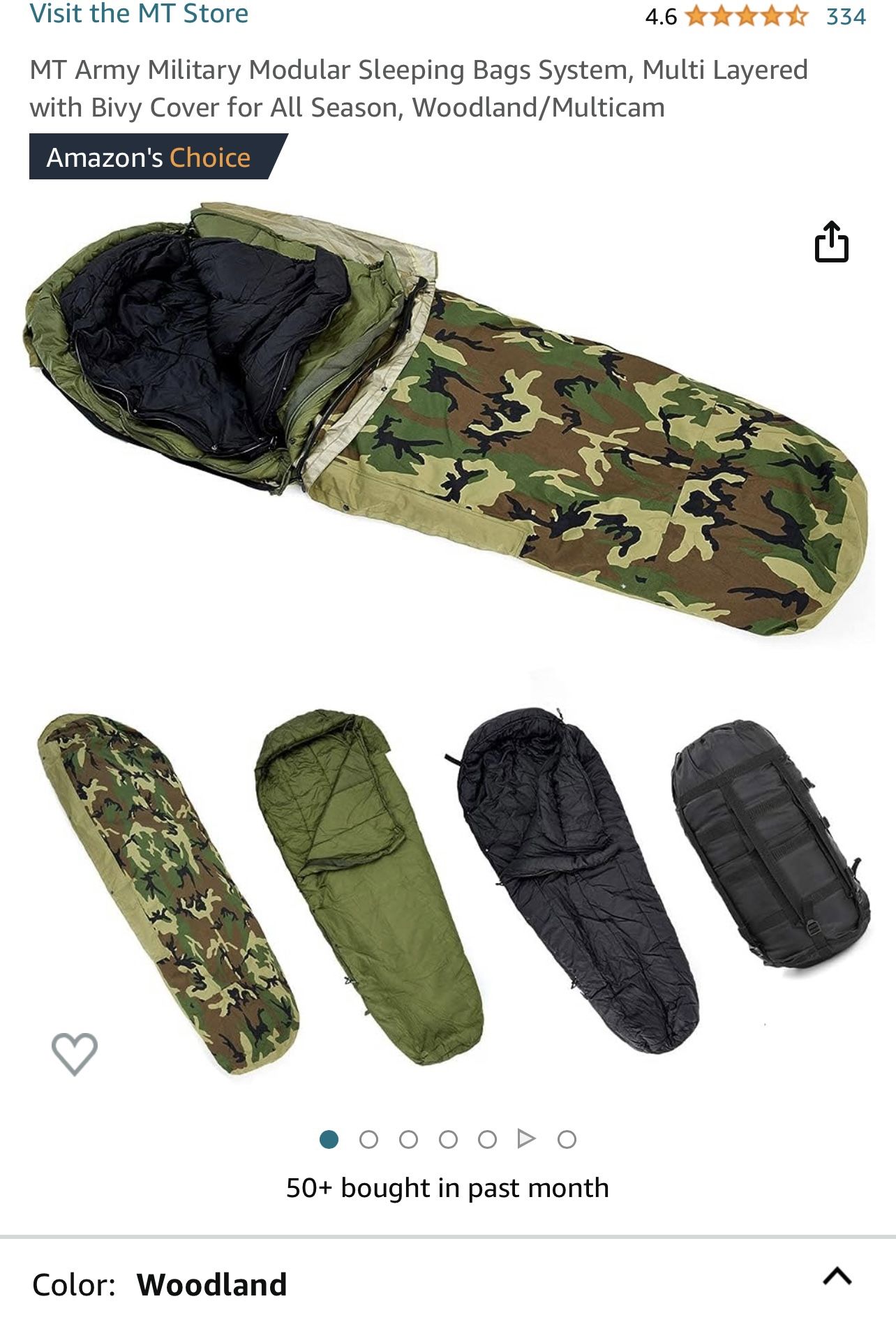 MT Army Military Modular Sleeping Bags System