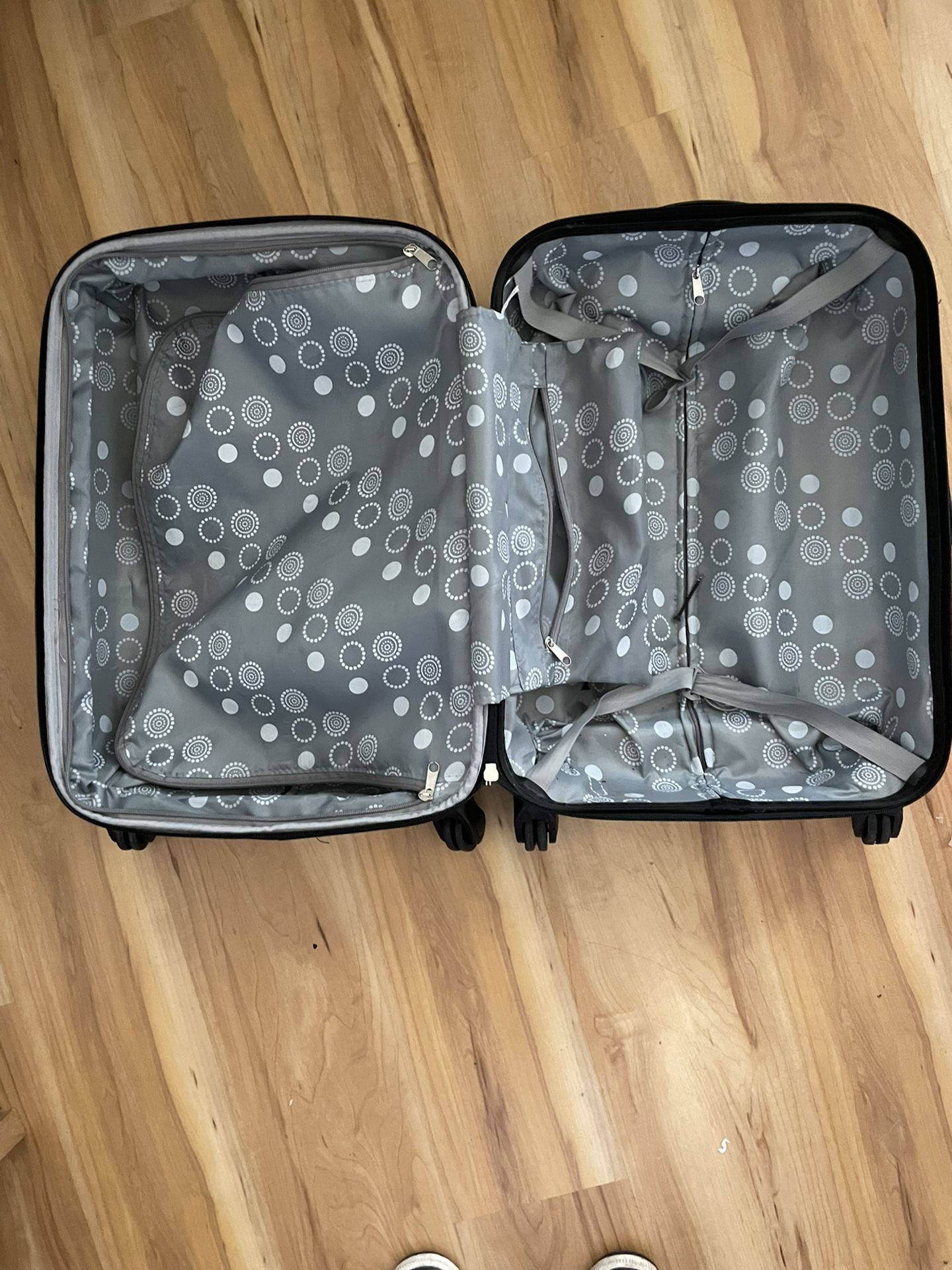 Gold Hard Case Carry-on Suitcase With Rollers