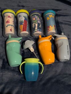 Bundle of baby bottles