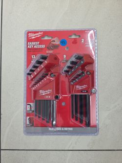 Milwaukee Hex Key Set SAE & Metric 2-Piece