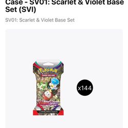 144 Sleeved Booster Pack Case 