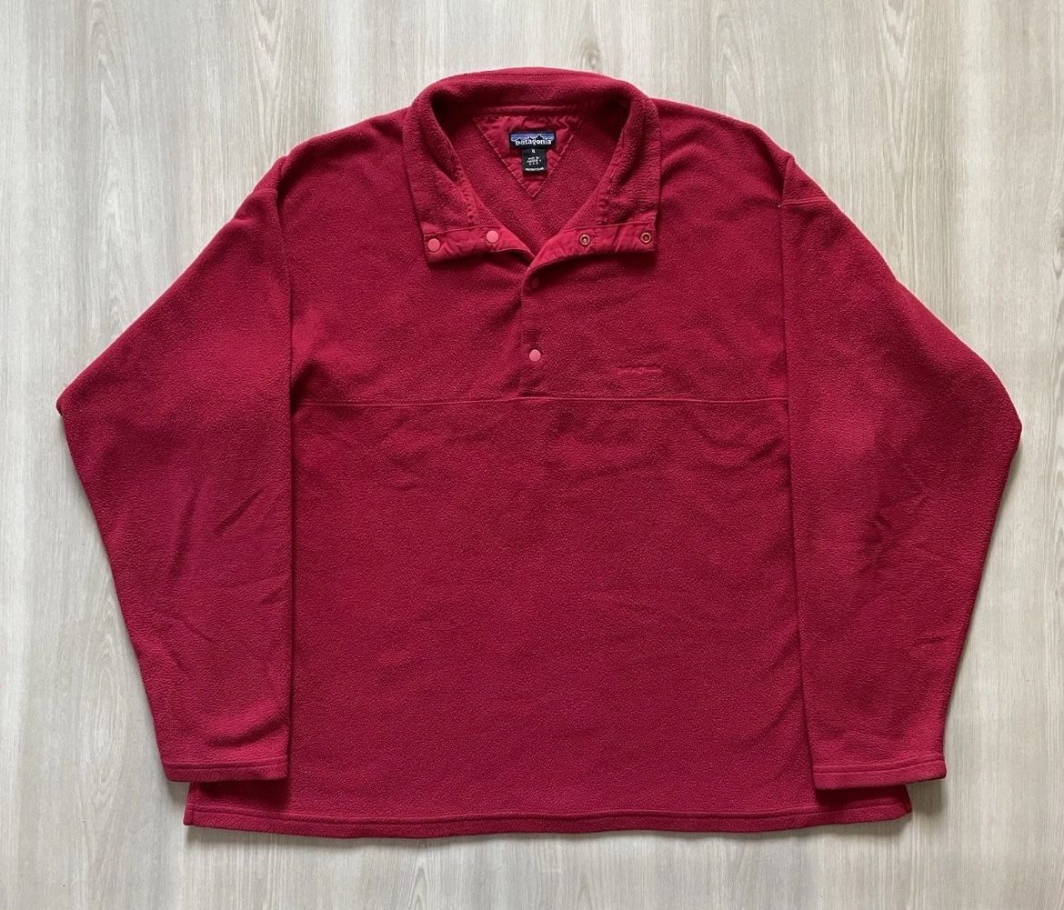 Vintage 90s Patagonia Synchilla Snap Pullover Fleece Made In USA Sz XL