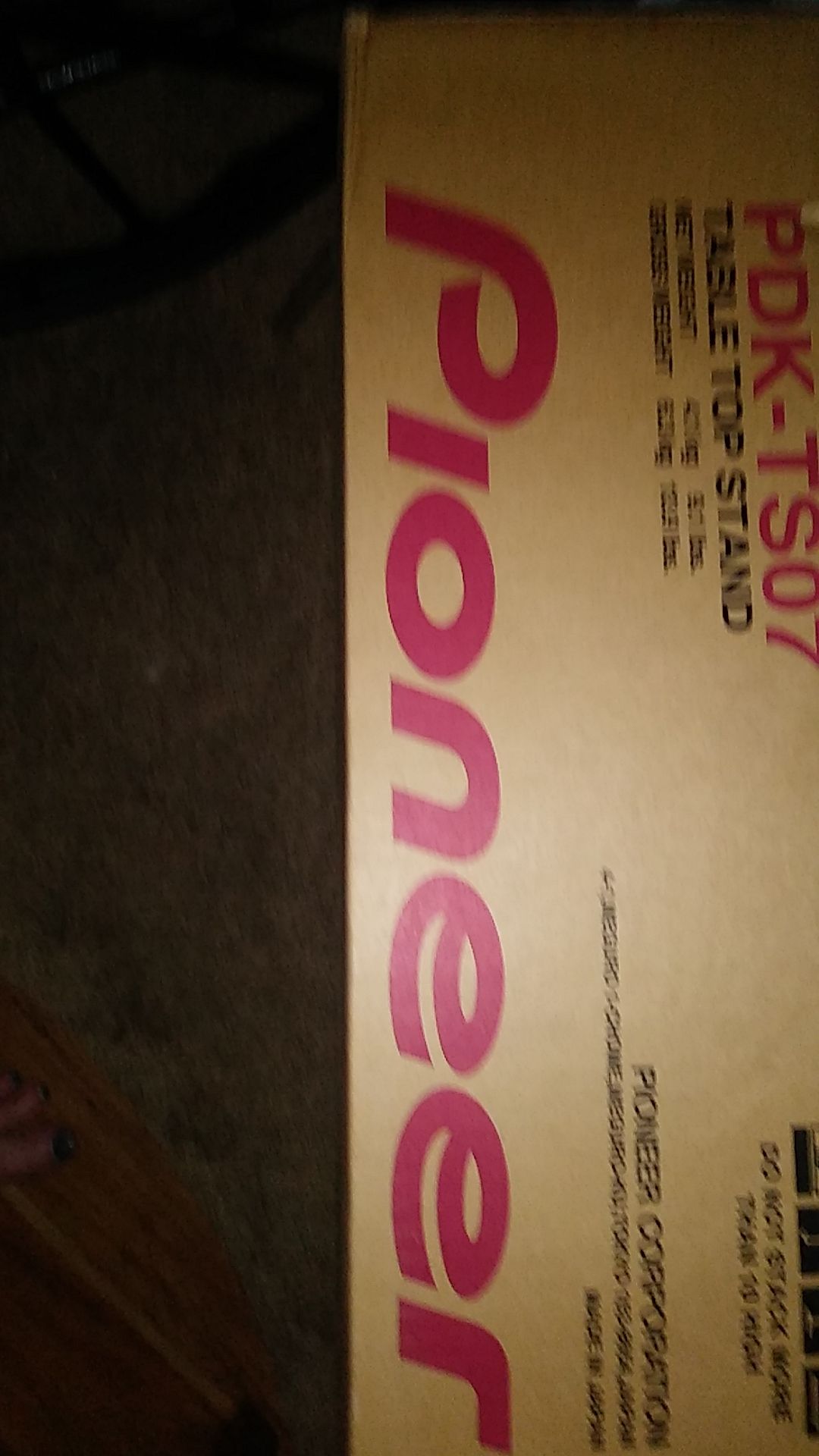Brand New Pioneer PDK-TS01 Table Top Stand for 43" to 50" Plasma TV's. Condition is New.