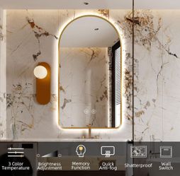 SIEANE LED Bathroom, Vanity Mirror with Dimmable 3 Light Colors
