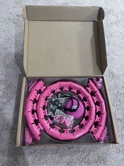 This is a weighted hula hoop for exercise that has never been used. It is brand new.