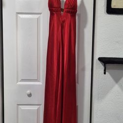 Red And Gold Evening/Prom Dress