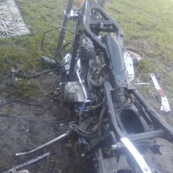 1988 Honda 1,100 shadow v twin. Motor runs got all of the pieces.$100