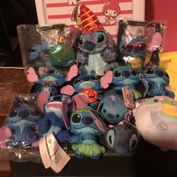 Lilo & Stitch: Stitch Collelection/Plushies Lot of  13 pcs. $25