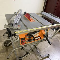 Ridgid Table Saw With Folding Stand