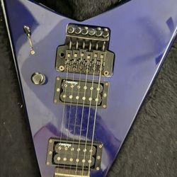 vintage 90s jackson rhoads ex professional flying v electric guitar