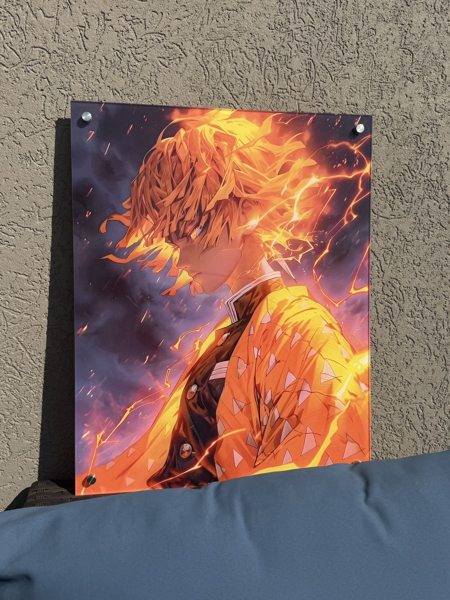 Zenitsu Thunderclap HD (Acrylic-Glass) Wall Art