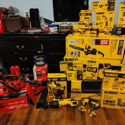 EVERYTHING MUST GO! DEWALT & MILWAUKEE POWER TOOLS!