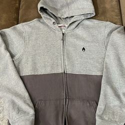 Nixon 2 Tone Zip Hoodie Size Medium 