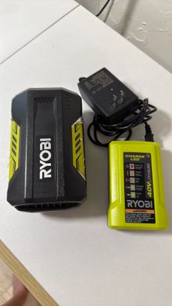 RYOBI 40v battery and charger