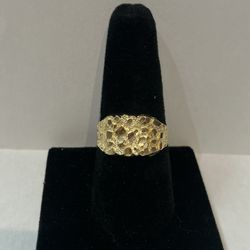 10k Gold Nugget Ring #110235-1 MJ