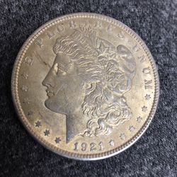 1921 Morgan Dollar Silver Coin