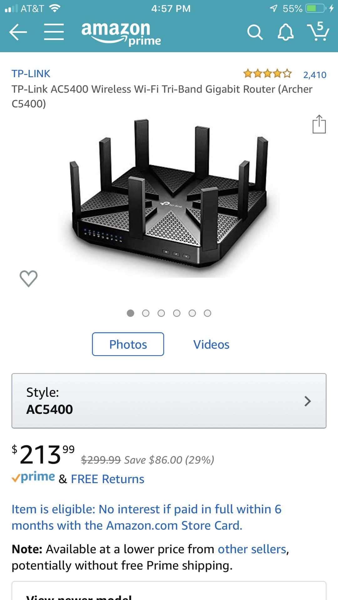 TP LINK TRI BAND ROUTER ACTUALLY THE AC7200 MODEL