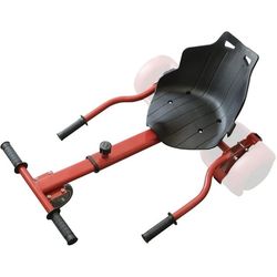 Red Hoverboard Kart AttachmentAdjustable Seat For 6.5-10inBalancing Scooter