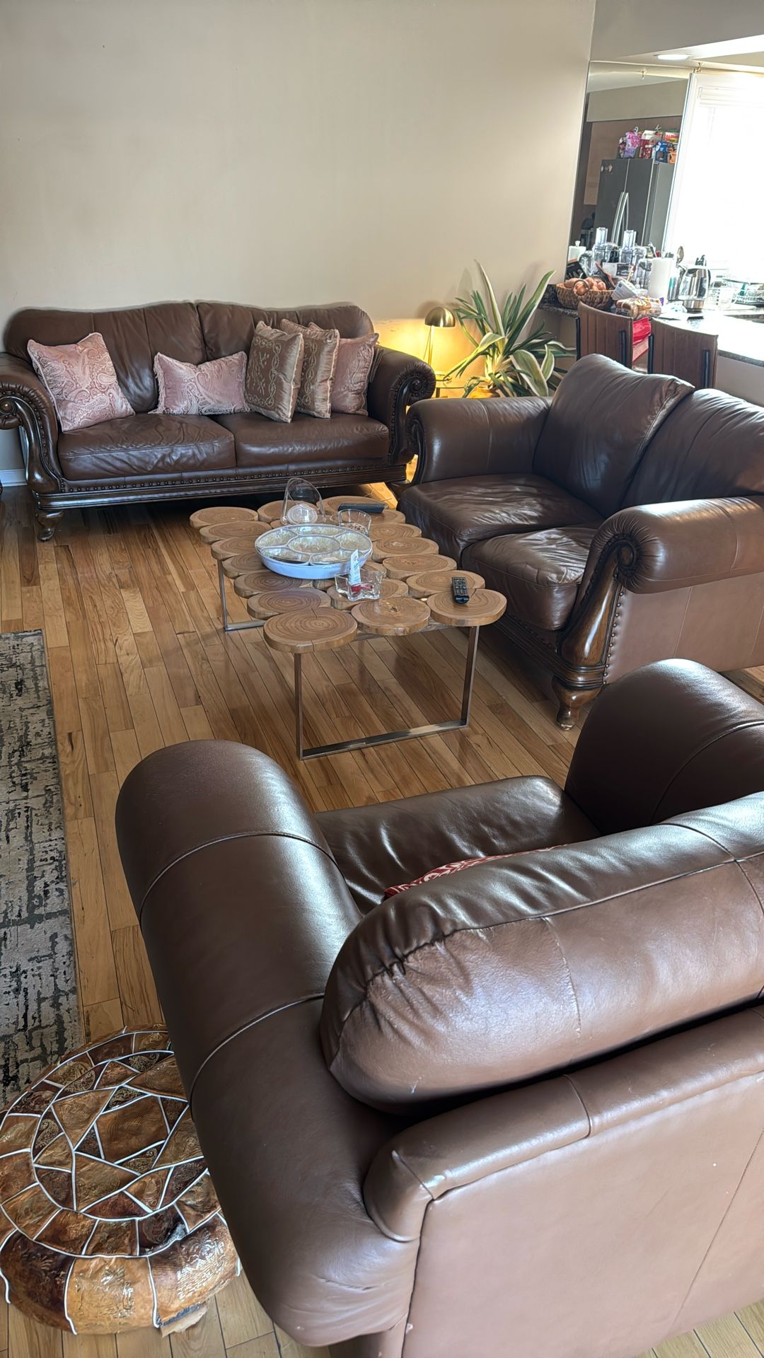 3 Piece Leather Set