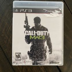 Call Of Duty MW3 PlayStation 3 Video Game Rated M