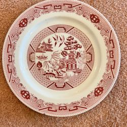 Royal China Willow Ware Pink Willow Dinner Plate