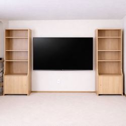 Living Family Room Entertainment Gaming Center - Bookcases 