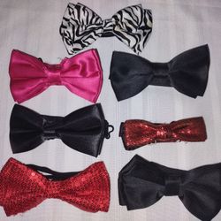 7 Assorted Different Style Men's Bow Ties. 