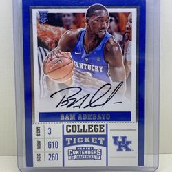 Bam Adebayo Rookie Autographed Card Miami Heat