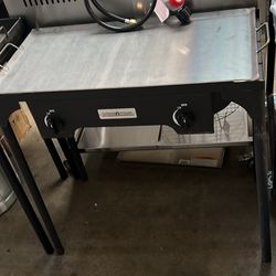 Plancha Con Estufa De 2 Quemadores I Con Mangera Nuevo En Especial