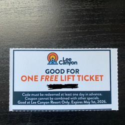 Lee Canyon Lift Tickets 