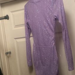 Purple Sequin Dress