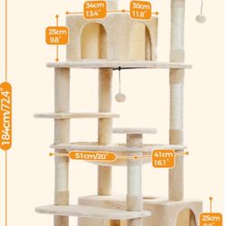 Cream/beige Cat Tree