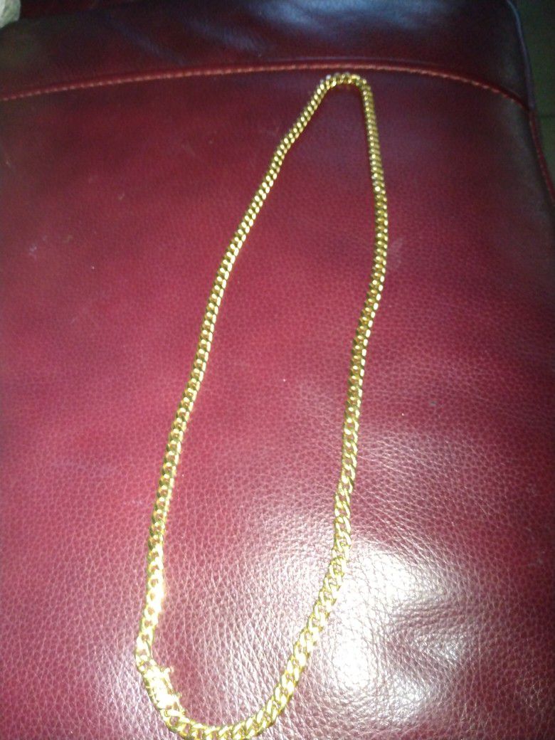 Cuban Solid Gold  Chain