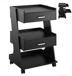 Hicomony Salon Station for Hair Stylis, Black