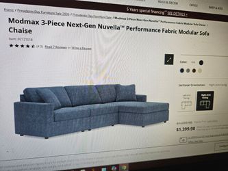 Ashley Furniture L shaped couch $500.00
