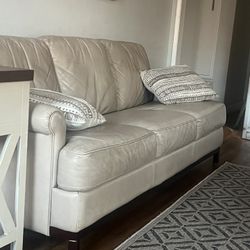 Leather Sofa and  Loveseat Plus Ottoman 