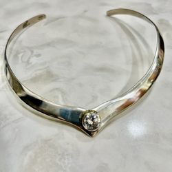 Sterling Silver Collar Necklace