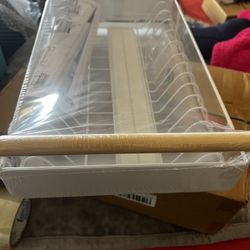 Dish Drying Rack With Slidable Drain Rack