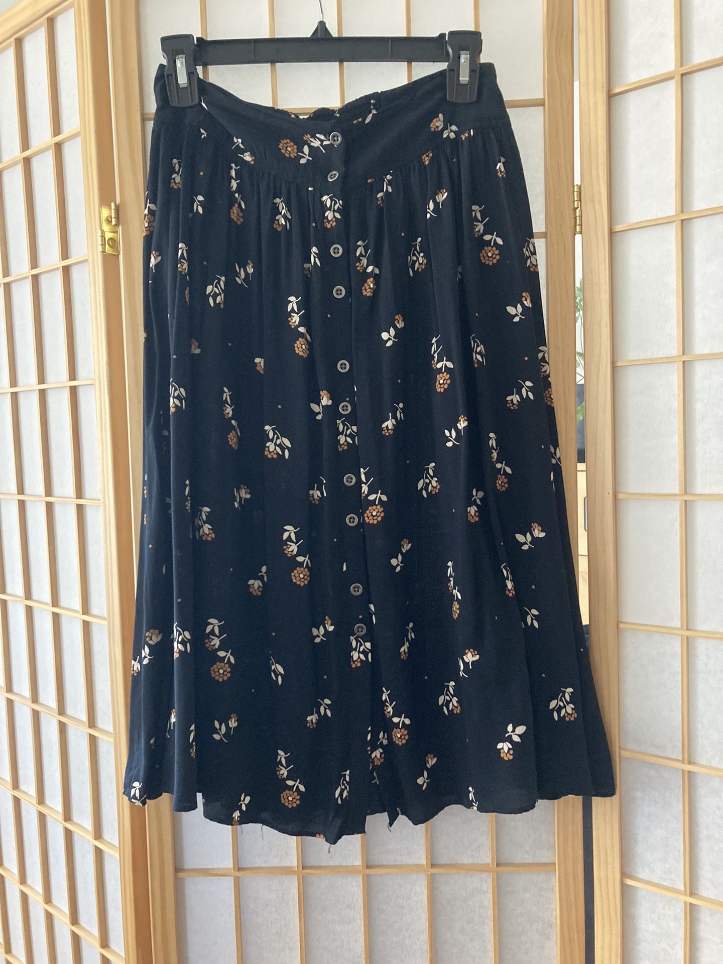 Urban Outfitters Floral Midi Skirt