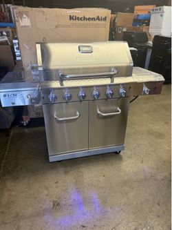 Bbq grill Nexgrill deluxe gas propane with side burner x rostisser