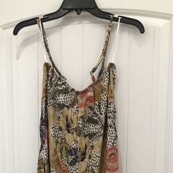 Floral Print Pantsuit Dress