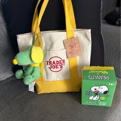 Snoopy & Trader Joes small tote