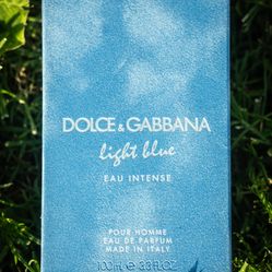 NEW! Dolce & Gabbana Light Blue Eau Intense 3.3oz