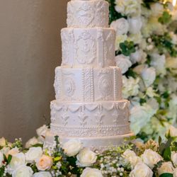 Fake Wedding Cake Prop & Florals