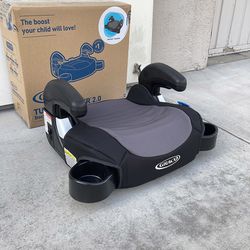 (NEW) $22 Kids Graco (TurboBooster 2.0) Backless Booster Car Seat, Ages 4-10 yr, Weight 40-100 lbs 