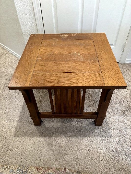 Square Mission Style End Table