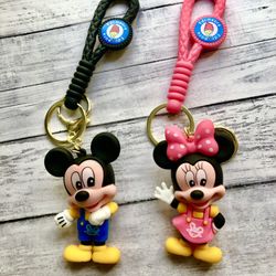 Mickey & Minnie 3D Figure Keychains Keyring