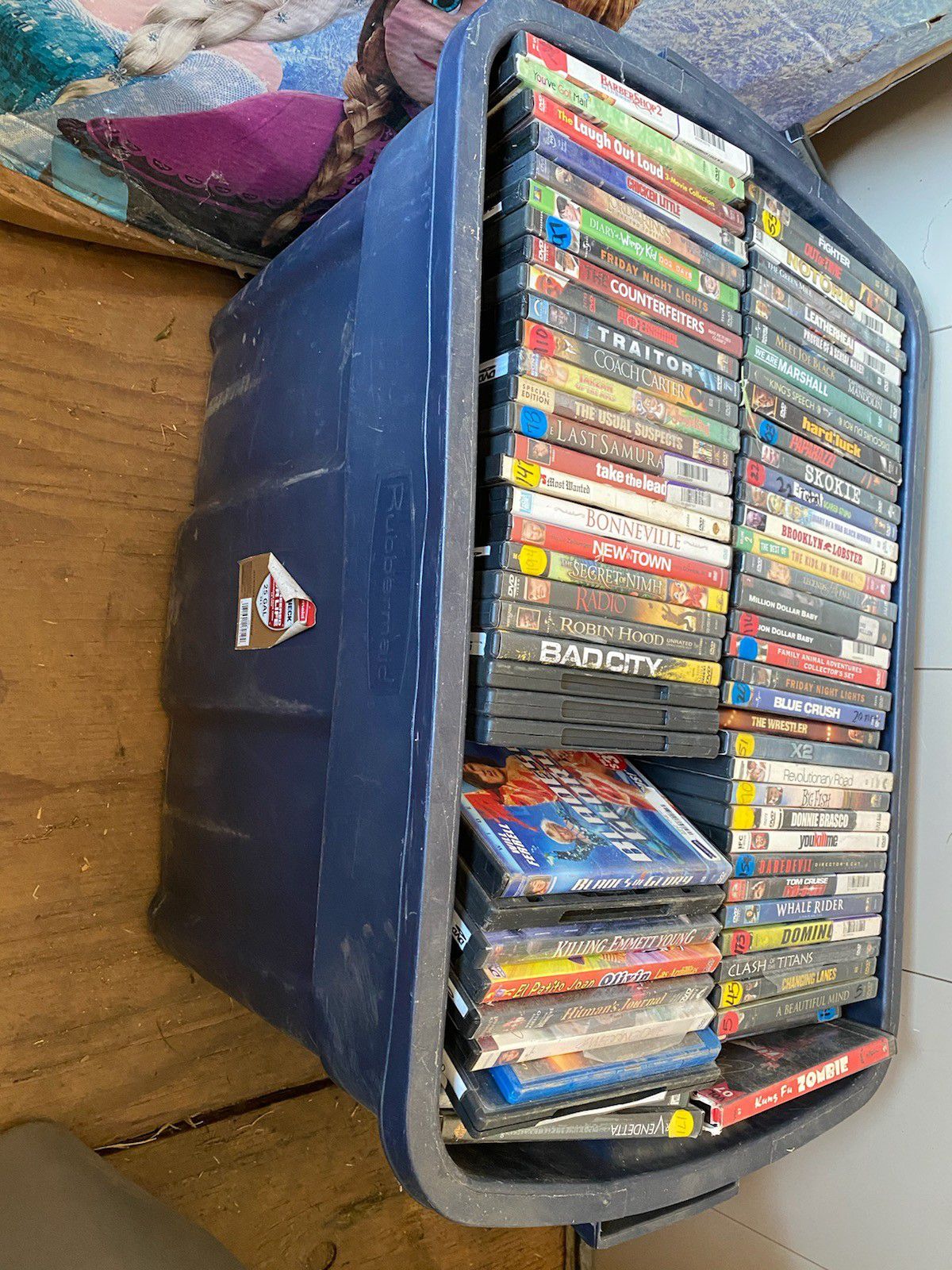 2 full boxes of movies